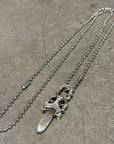 CHROME HEARTS NO. 10 DAGGER NECKLACE ‘SILVER’