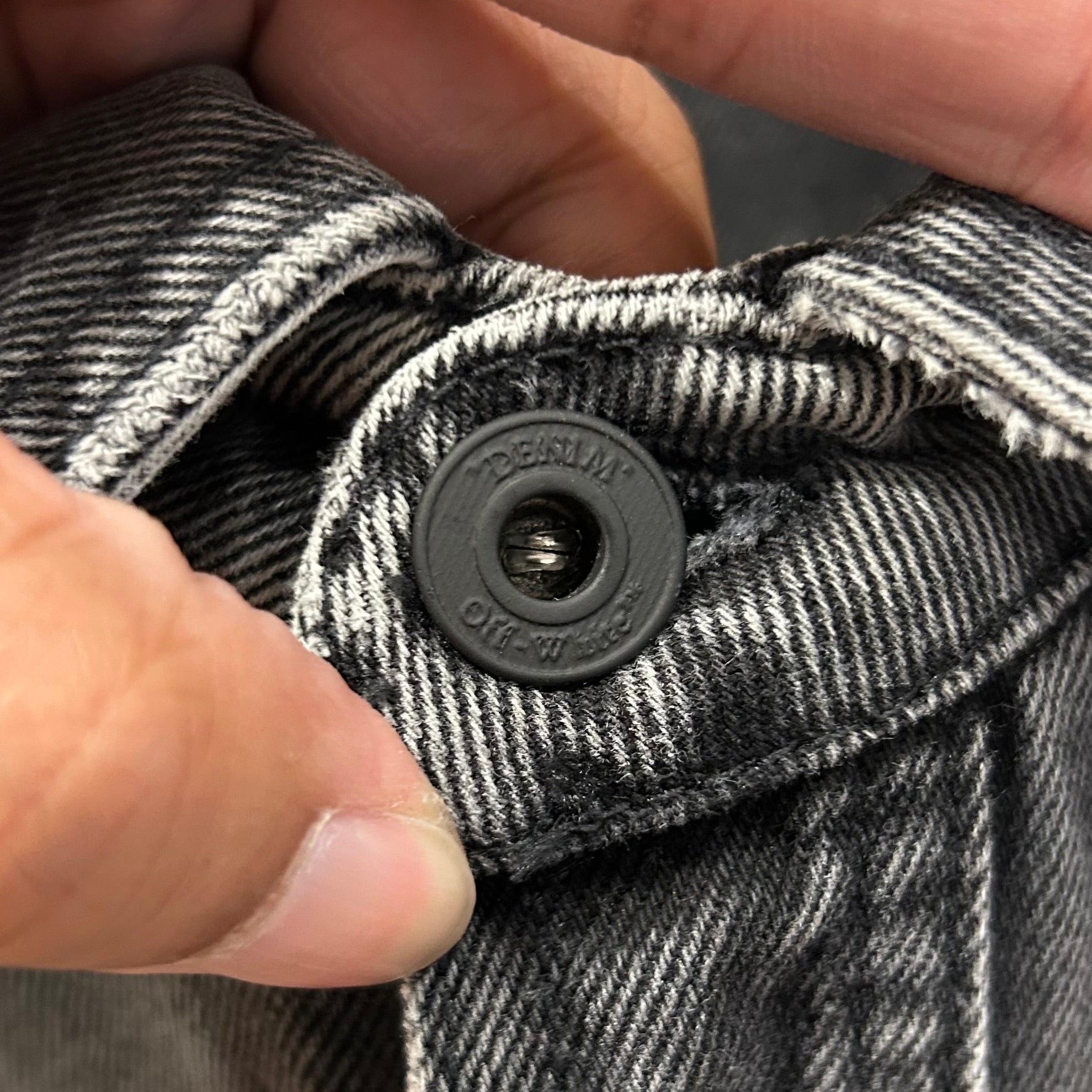 OFF-WHITE DENIM WORK SHIRT JACKET ‘SLATE’