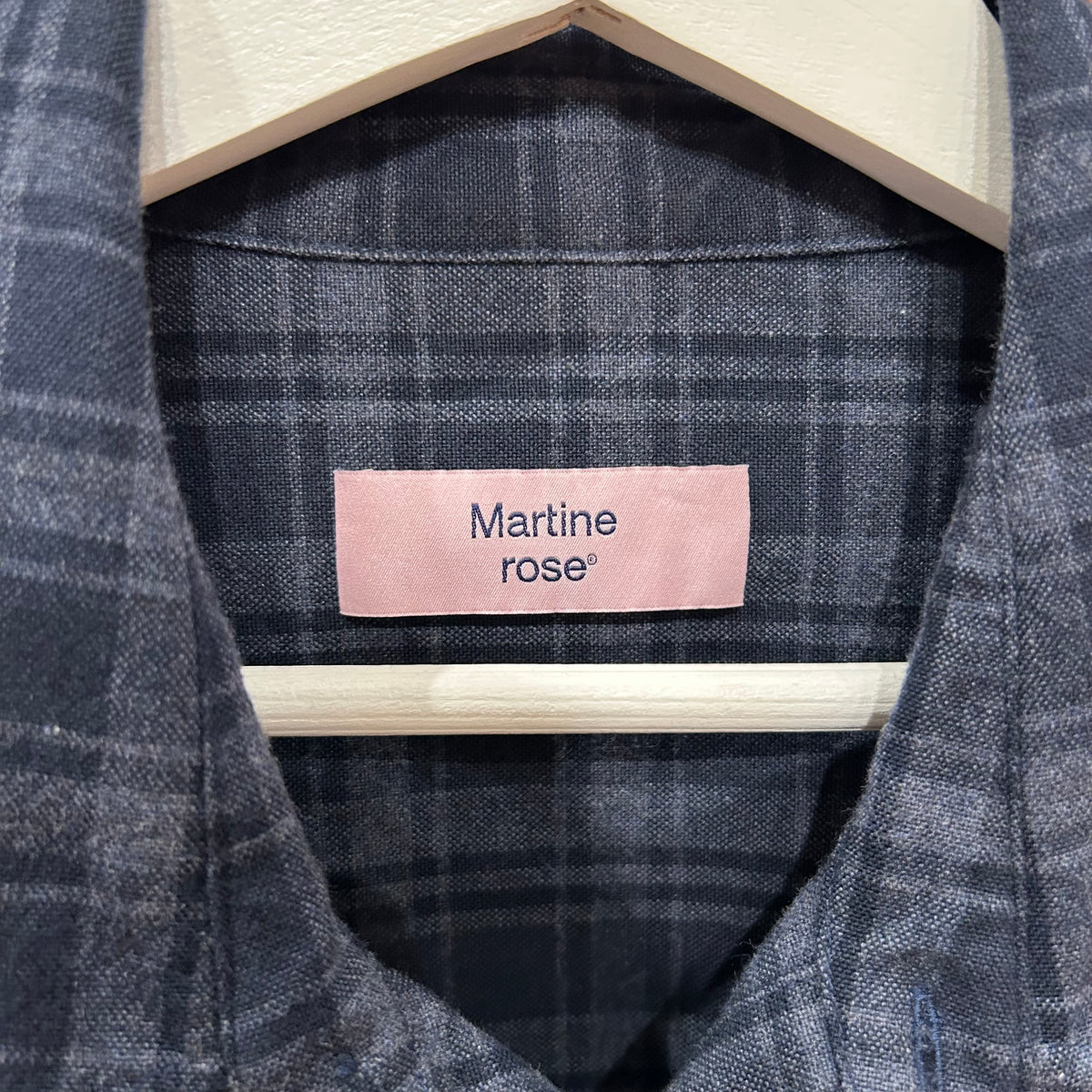 MARTINE ROSE WALLET CHAIN FLANNEL ‘NAVY’