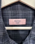 MARTINE ROSE WALLET CHAIN FLANNEL ‘NAVY’