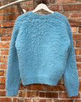 NO MAINTENANCE SHAG CARDIGAN ‘BLUE’