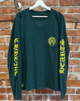 CHROME HEARTS HORSESHOE POCKET LONGSLEEVE ‘FOREST/NEON’