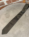 PRADA RE-NYLON BADGE TIE ‘DARK OLIVE’