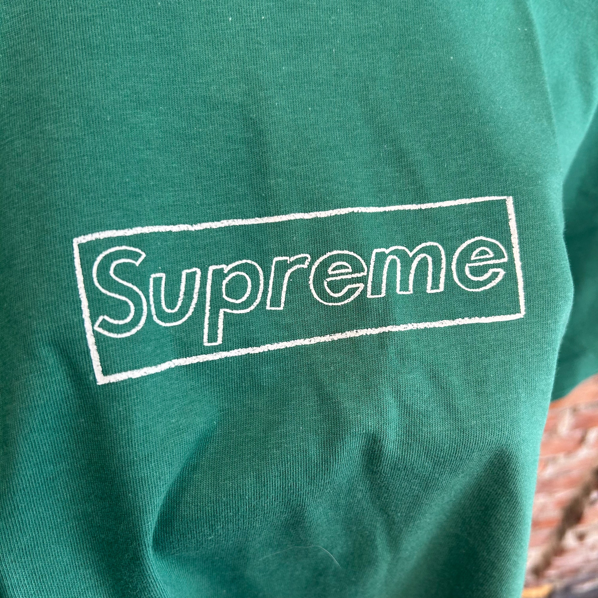 SUPREME X KAWS SS21 CHALK BOGO TEE ‘GREEN’