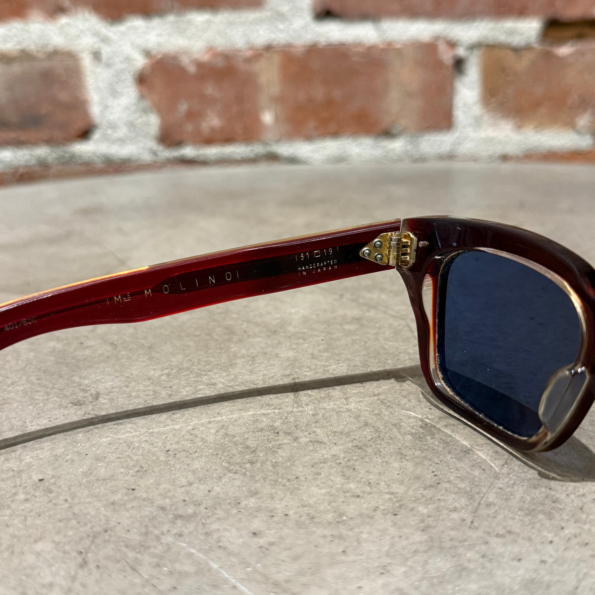 JACQUES MARIE MAGE MOLINO 401/500 SUNGLASSES ‘AMBER/FOG’