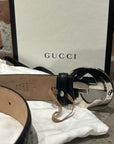 GUCCI MONOGRAM BELT ‘BLACK’