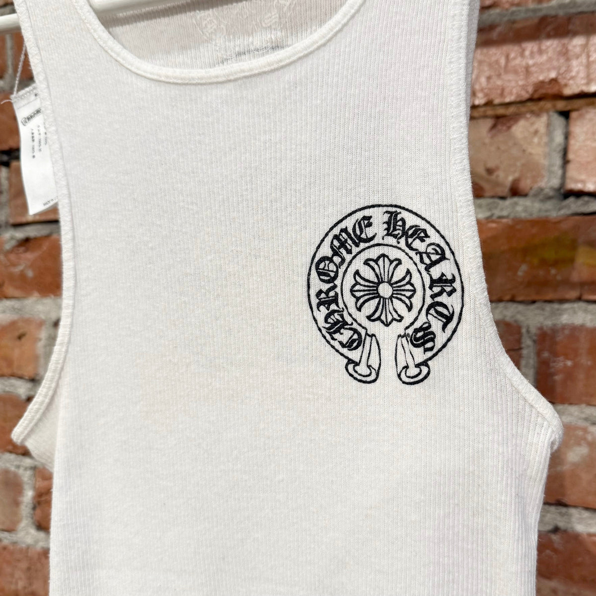 CHROME HEARTS HORSESHOE LOGO TANK TOP ‘WHITE’