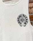 CHROME HEARTS HORSESHOE LOGO TANK TOP ‘WHITE’