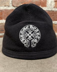 CHROME HEARTS HORSESHOE SKULLY WAFFLE BEANIE ‘BLACK’