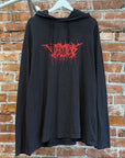 VETEMENTS AW18 HEAVY METAL TOUR HOODIE ‘BLACK’