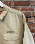 SUPREME SS24 GOD BLESS WORK SHIRT ‘TAN’