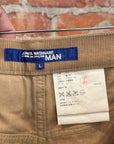 JUNYA WATANABE CORDUROY WRAPAROUND CARGO PANTS ‘KHAKI’