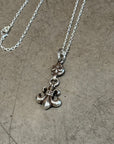 CHROME HEARTS FLEUR CROSSBALL NECKLACE ‘SILVER’