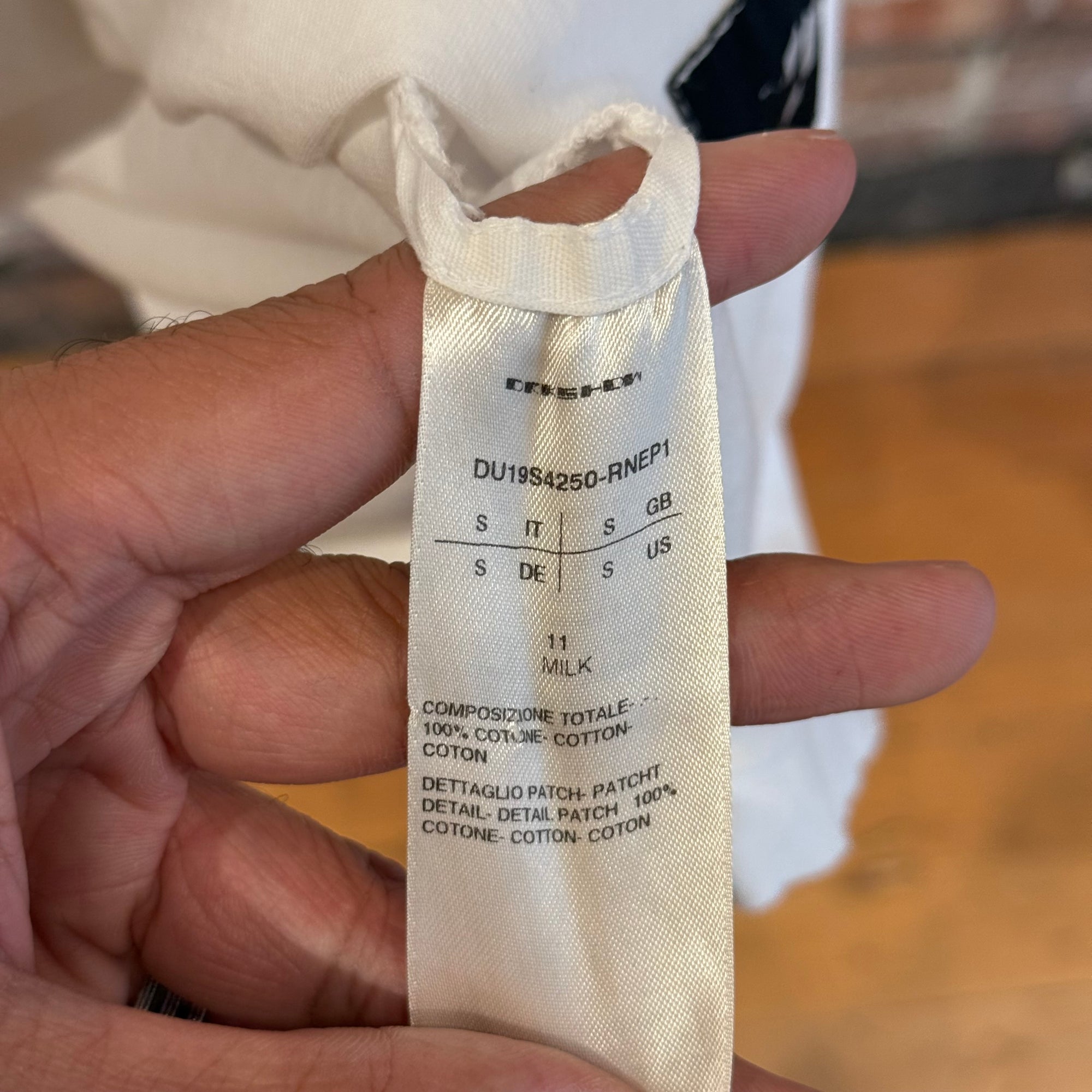 RICK OWENS DRKSHDW I’M PRAYING TO THE ALIENS TEE ‘WHITE’