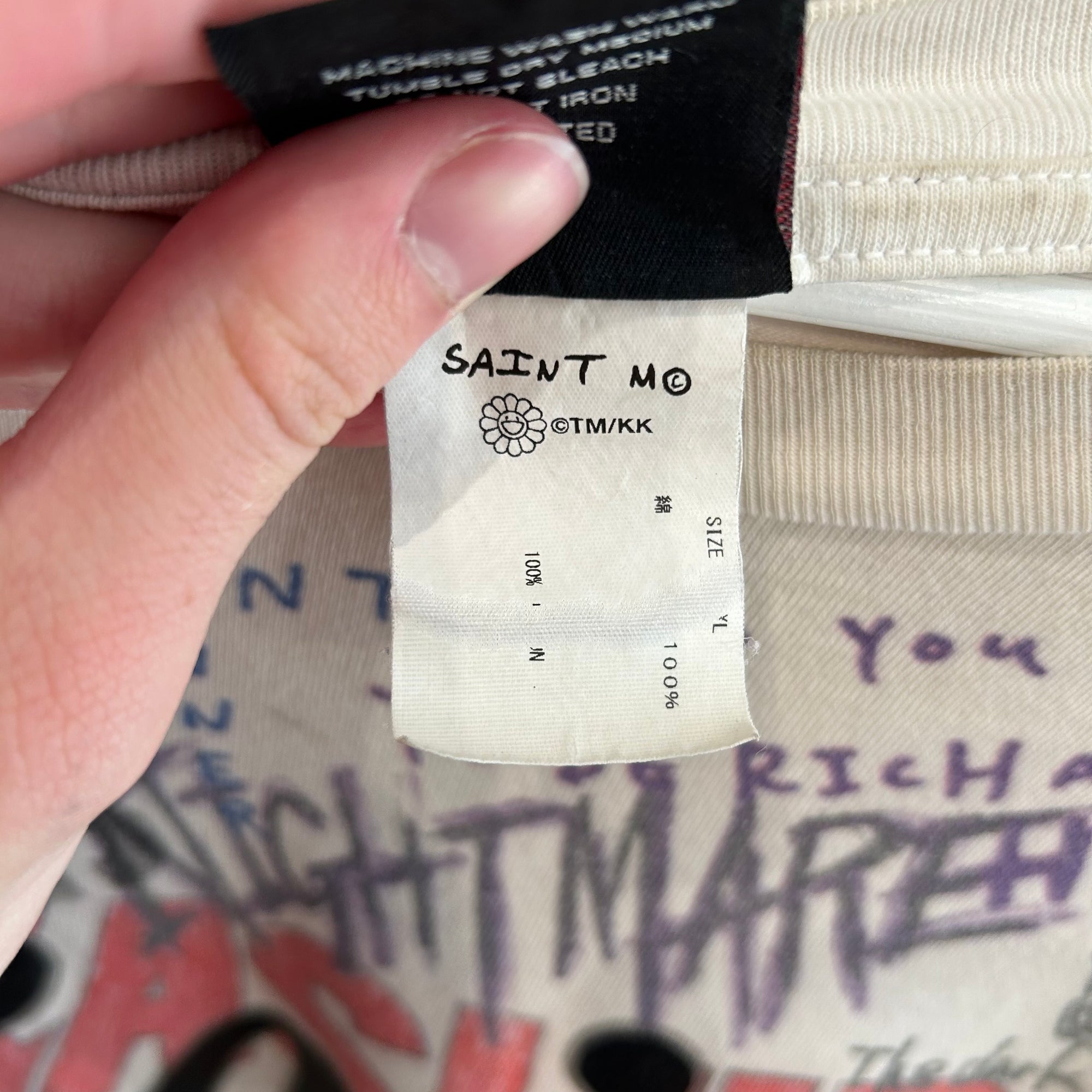 SAINT MICHAEL X TAKASHI MURAKAMI AW21 GRAFFITI TEE ‘MULTI’