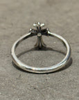 CHROME HEARTS CROSS BUBBLEGUM RING ‘SILVER’