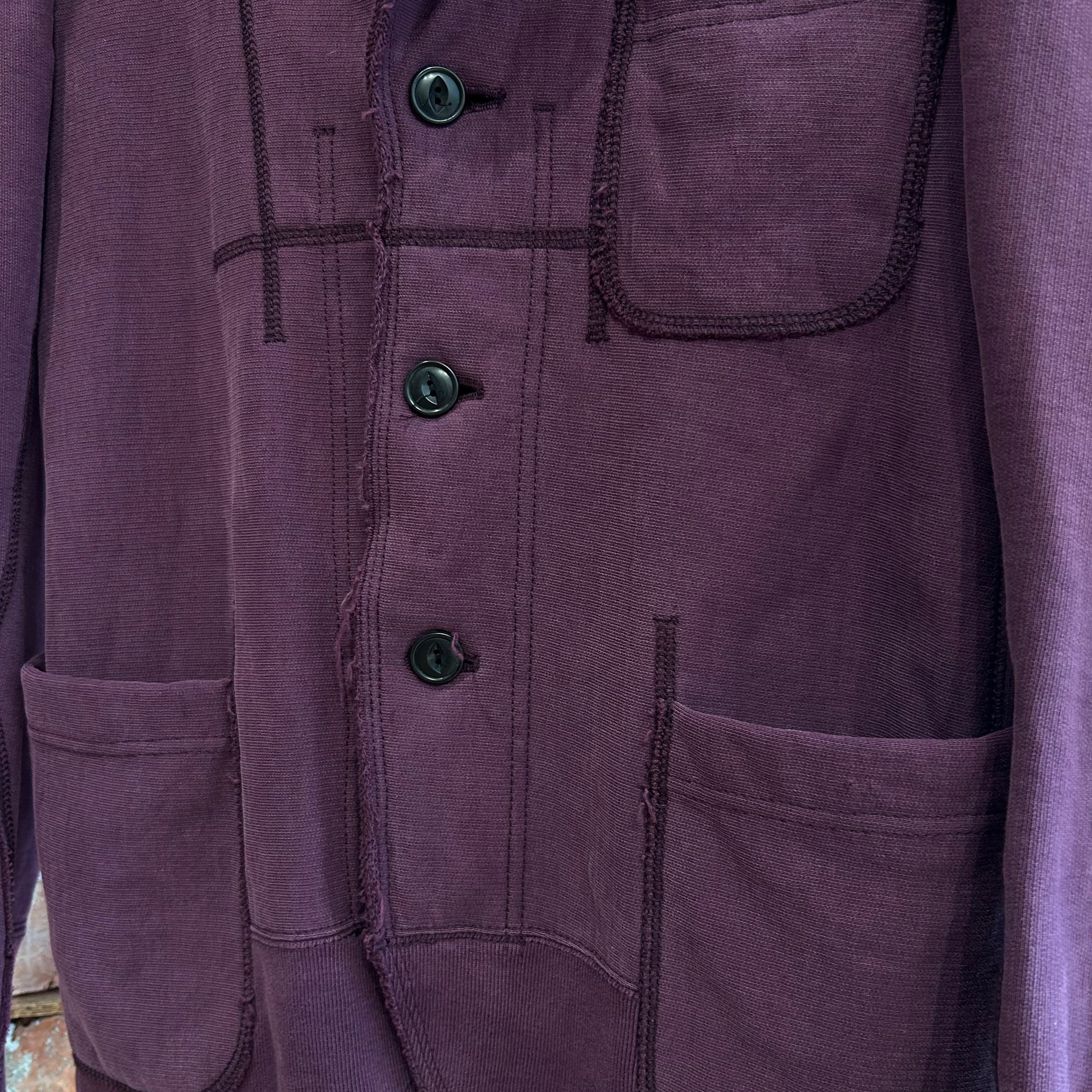 COMME DES GARÇONS X JUNYA WATANABE AD2008 PANEL JACKET ‘PLUM’