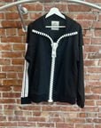 MAISON MIHARA YASUHIRO OVERSIZED ZIPPER TRACK JACKET ‘BLACK’
