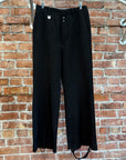 MARGIELA MM6 DISTRESSED TROUSERS ‘BLACK’
