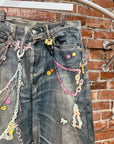 ACNE STUDIOS 1981M TROMPE L’OEIL CHAIN JEANS ‘MULTI’