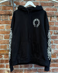CHROME HEARTS HORSESHOE FLORAL PULLOVER HOODIE ‘BLACK’