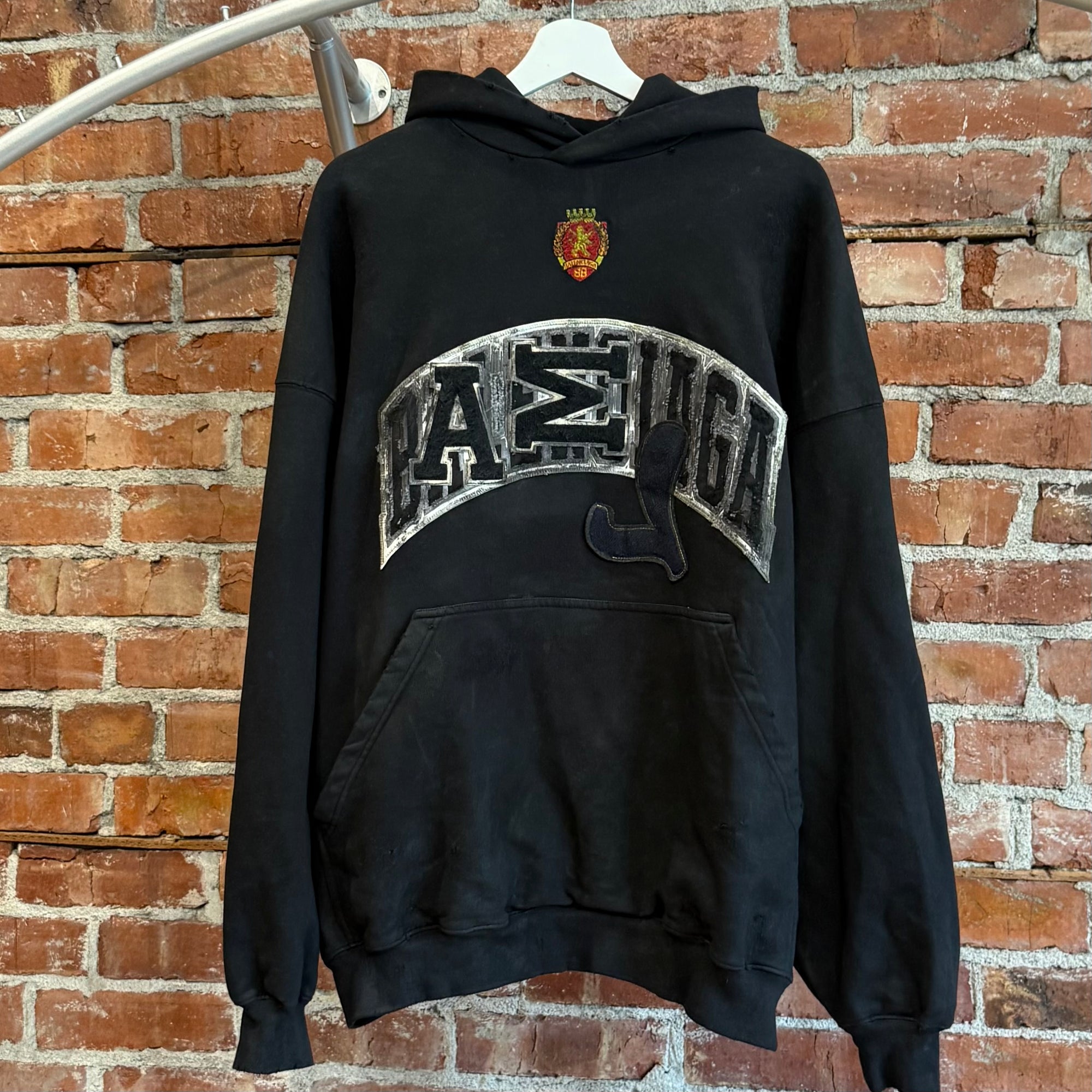 BALENCIAGA SS23 SKATER GRAFFITI HOODIE ‘BLACK’