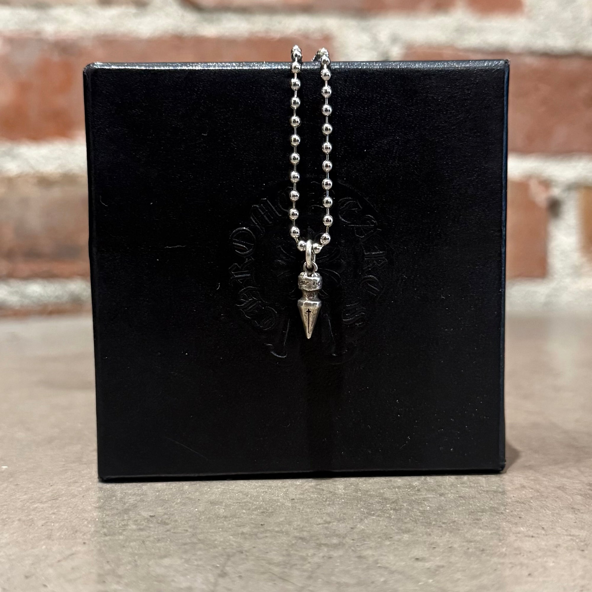 CHROME HEARTS SPIKE DROP NEKCLACE ‘SILVER’