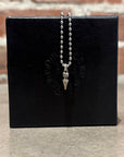 CHROME HEARTS SPIKE DROP NEKCLACE ‘SILVER’