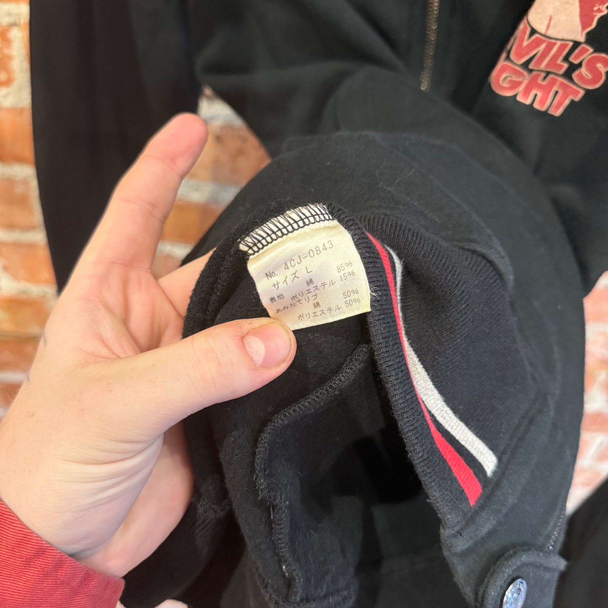 HYSTERIC GLAMOUR DEVIL’S NIGHT ZIP JACKET ‘BLACK’