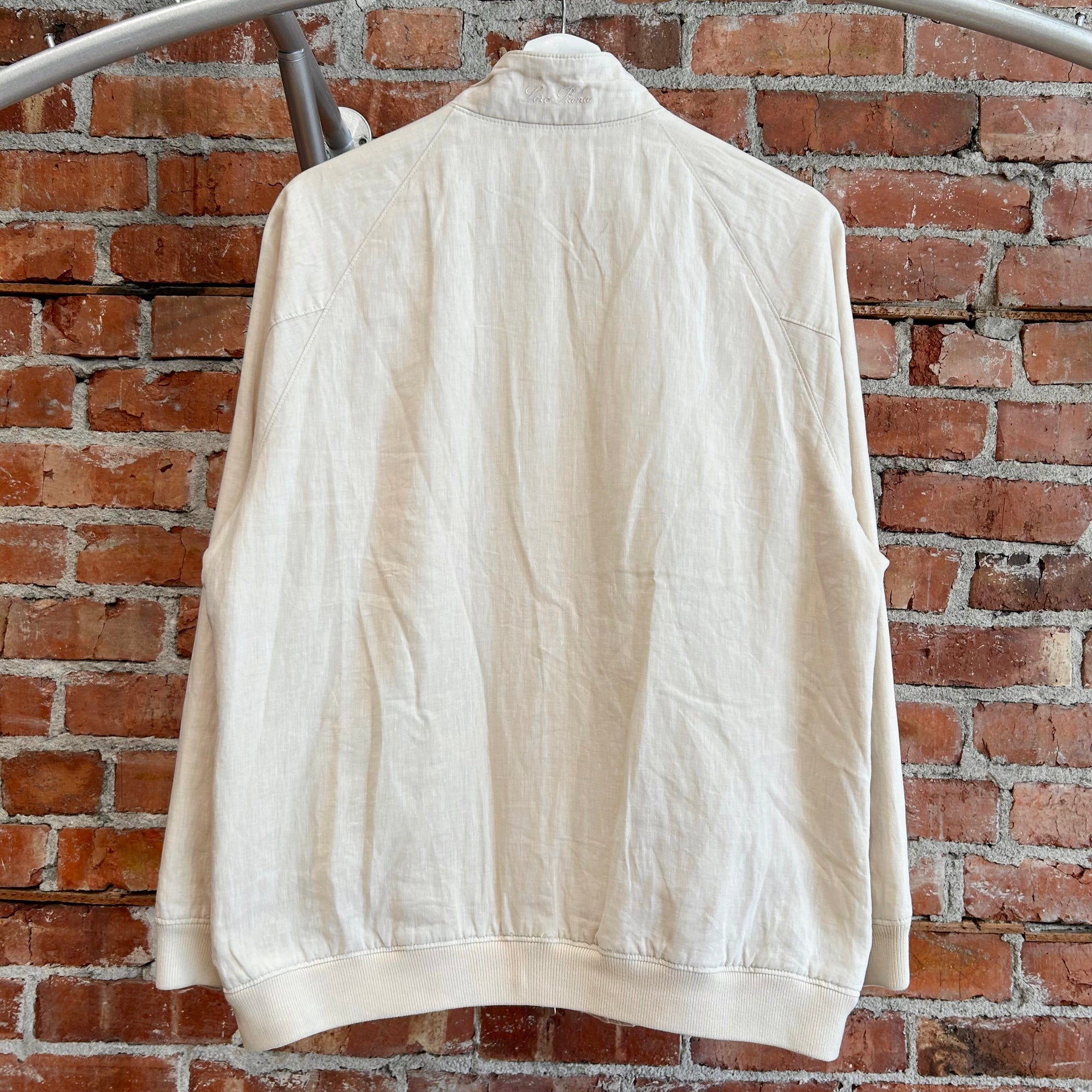 LORO PIANA 90S VINTAGE STORM SYSTEM HARRINGTON JACKET ‘CREAM’