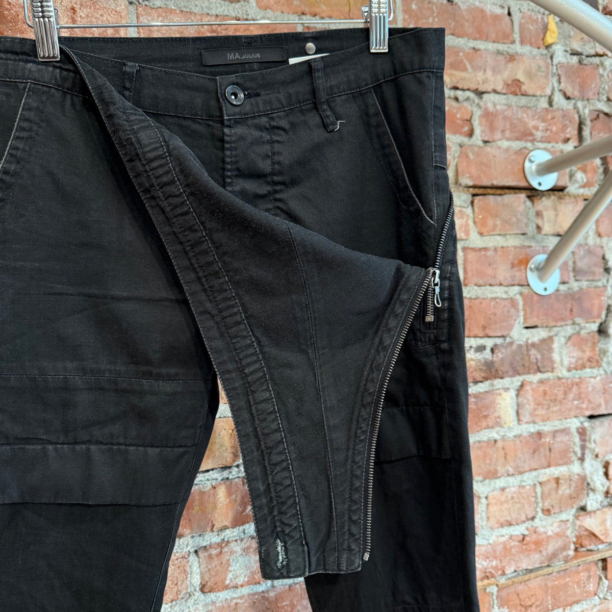 MA_JULIUS AIRCUT DOUBLE LAYER COTTON DENIM ‘BLACK’