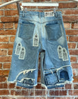 WHO DECIDES WAR CHURCH WINDOW JORTS ‘INDIGO’