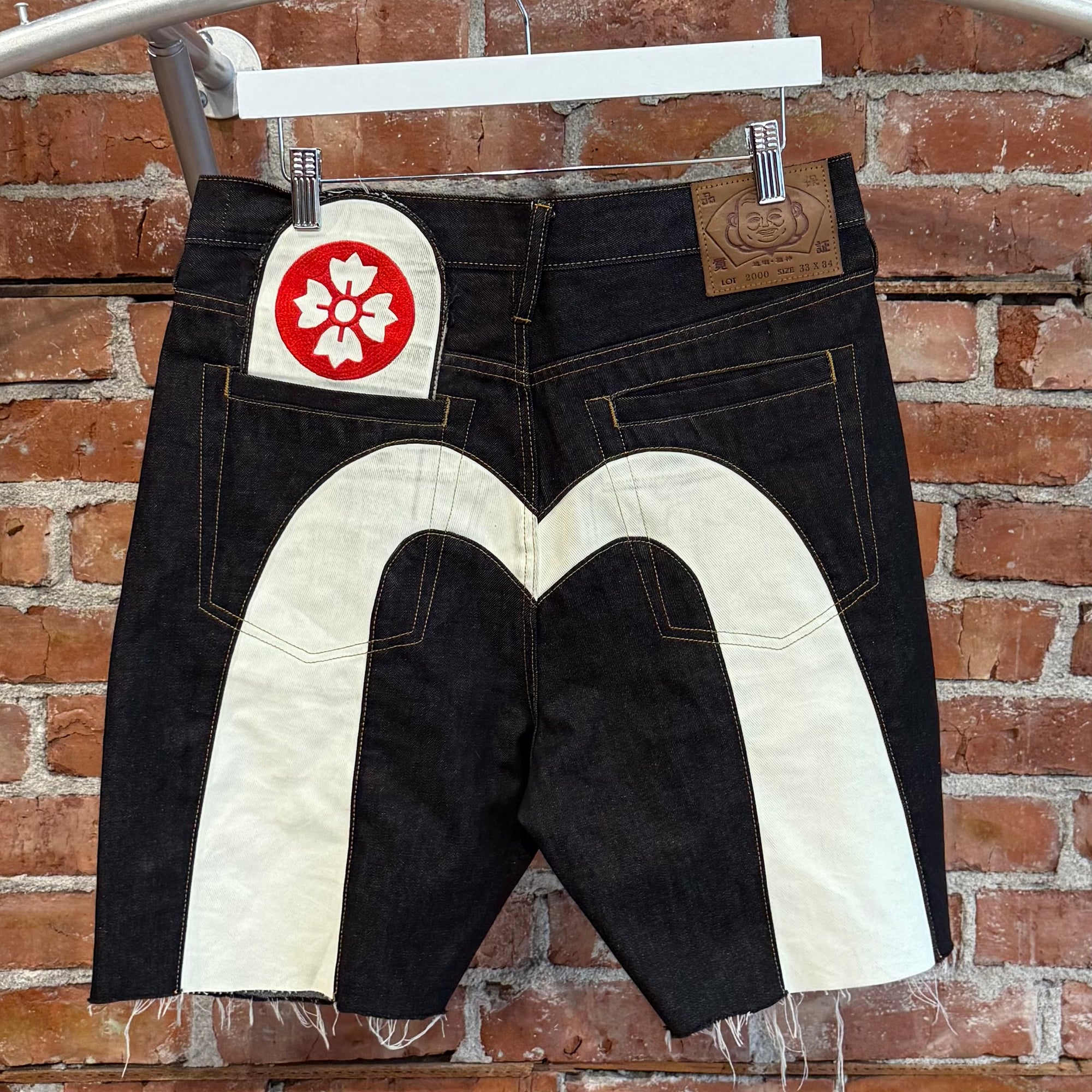 EVISU DAICOCK DENIM SHORTS ‘INDIGO’