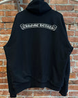 CHROME HEARTS SCROLL BANNER THERMAL ZIP HOODIE ‘BLACK’