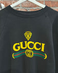 GUCCI 1980s BOOTLEG CREWNECK ‘BLACK’