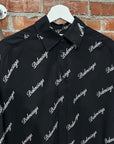 BALENCIAGA SS20 OVESIZED LOGO PRINT POPLIN SHIRT ‘BLACK’