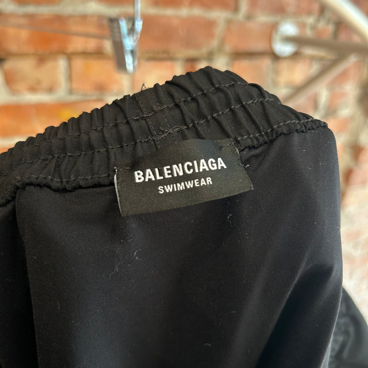BALENCIAGA SS21 HOTELS &amp; RESORT SWIM SHORTS ‘BLACK’