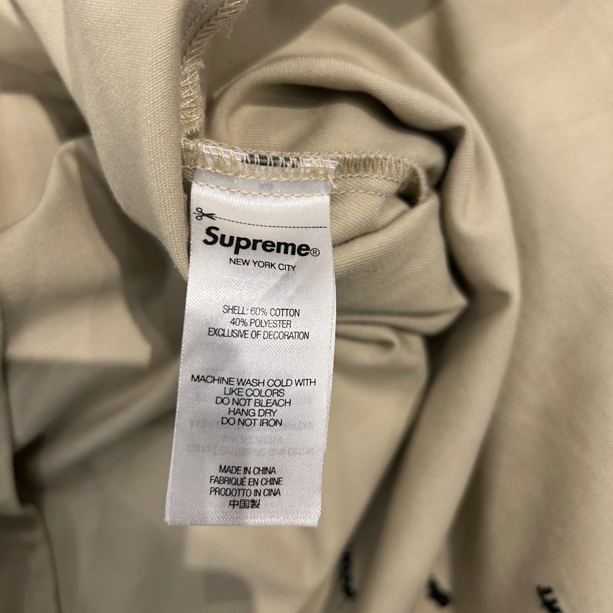 SUPREME SS24 GOD BLESS WORK SHIRT ‘TAN’