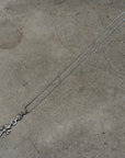 CHROME HEARTS TINY CROSS W/ CROSSBALL ‘SILVER’