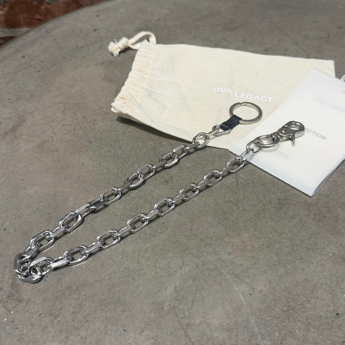OUR LEGACY LADON WALLET CHAIN ‘SILVER’