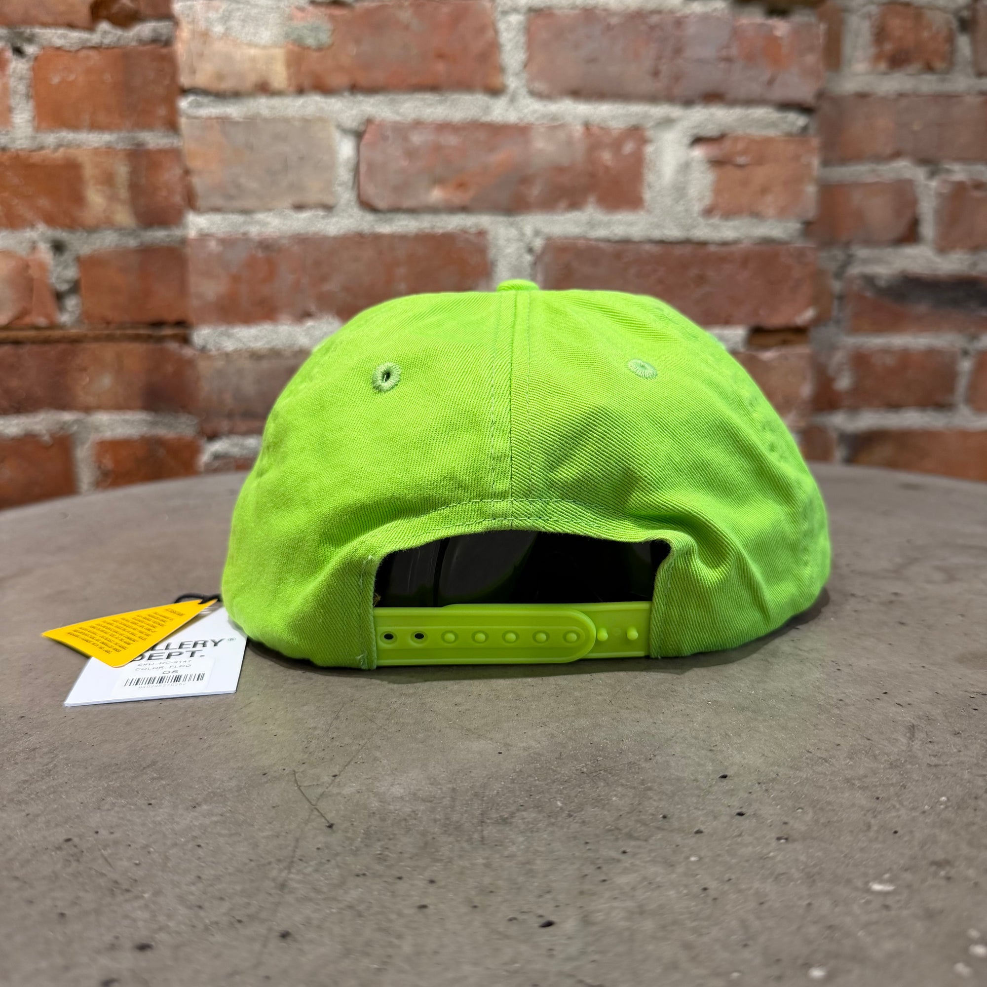 GALLERY DEPT. CLASSIC LOGO HAT ‘NEON GREEN’