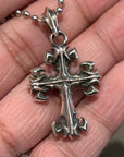 DEAL DESIGN GL CROSS SML NECKLACE ‘SILVER’