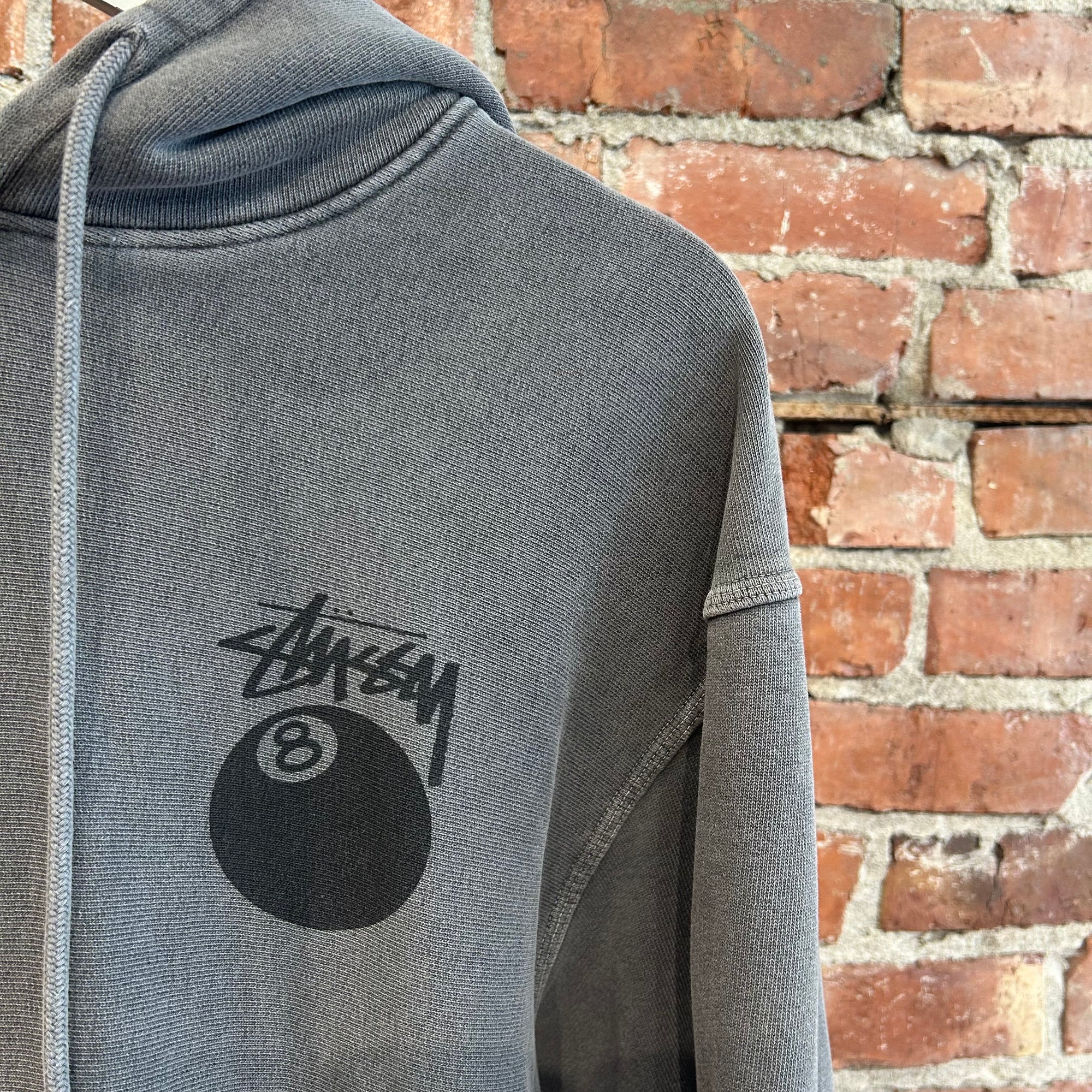 STUSSY 8-BALL PULLOVER HOODIE ‘CHARCOAL’
