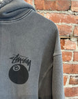 STUSSY 8-BALL PULLOVER HOODIE ‘CHARCOAL’