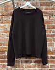 JIL SANDER MERINO WOOL SWEATER ‘BROWN’