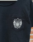 CHROME HEARTS VINTAGE NYC EXCLUSIVE FLEUR POCKET TEE ‘BLACK’