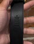 GUCCI MONOGRAM BEE LOGO BELT ‘BLACK’