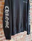 CHROME HEARTS CEMETERY CROSS SPINE PULLOVER HOODIE ‘BLACK’