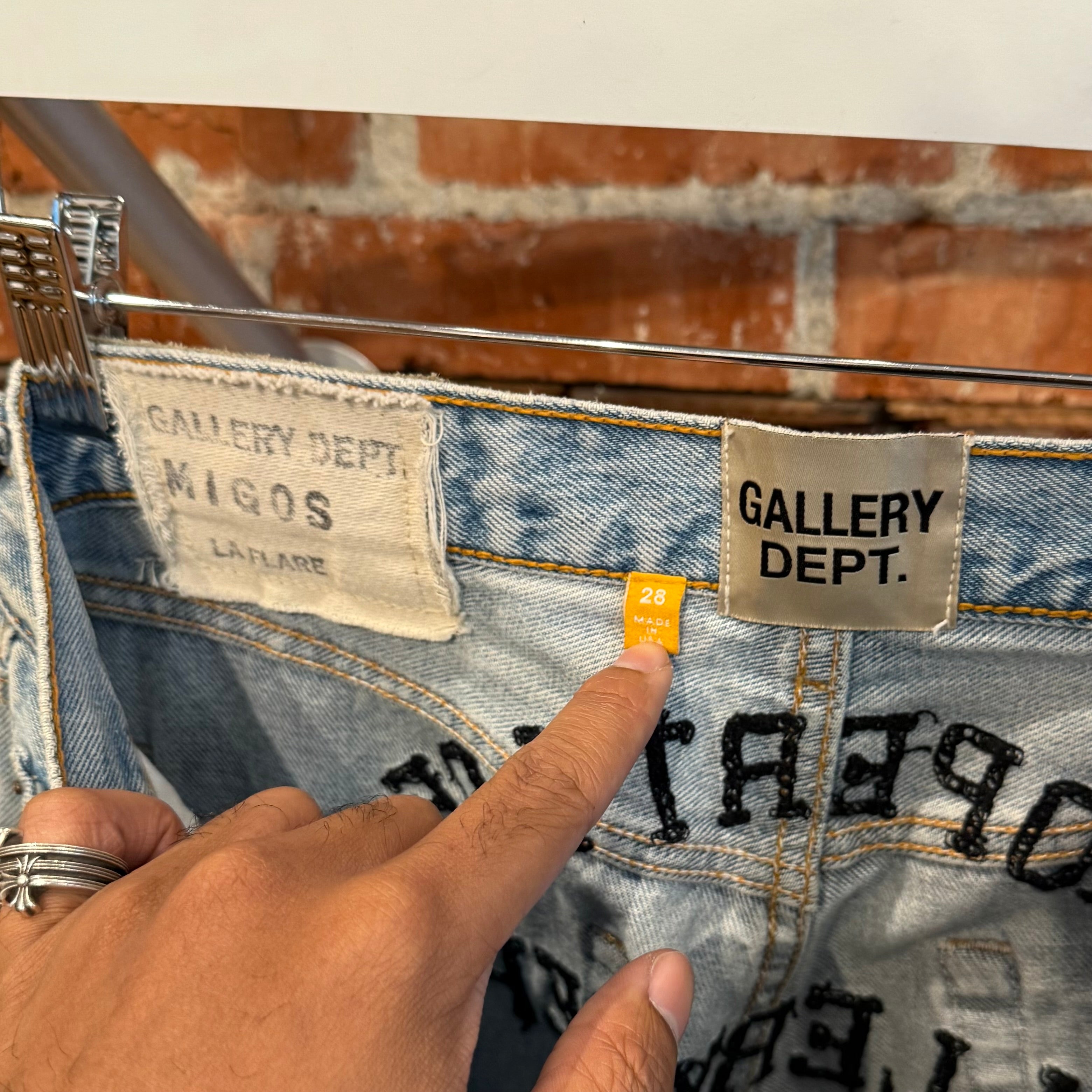 GALLERY DEPT. CULTURE III MIGOS LA FLARE JEANS 'BLUE' – Sadō Room