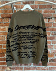 SUPREME x FUTURA GRAFFITI SWEATER ‘OLIVE’